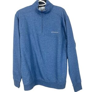 Columbia mens blue 1/4 zip pullover sweater Size medium